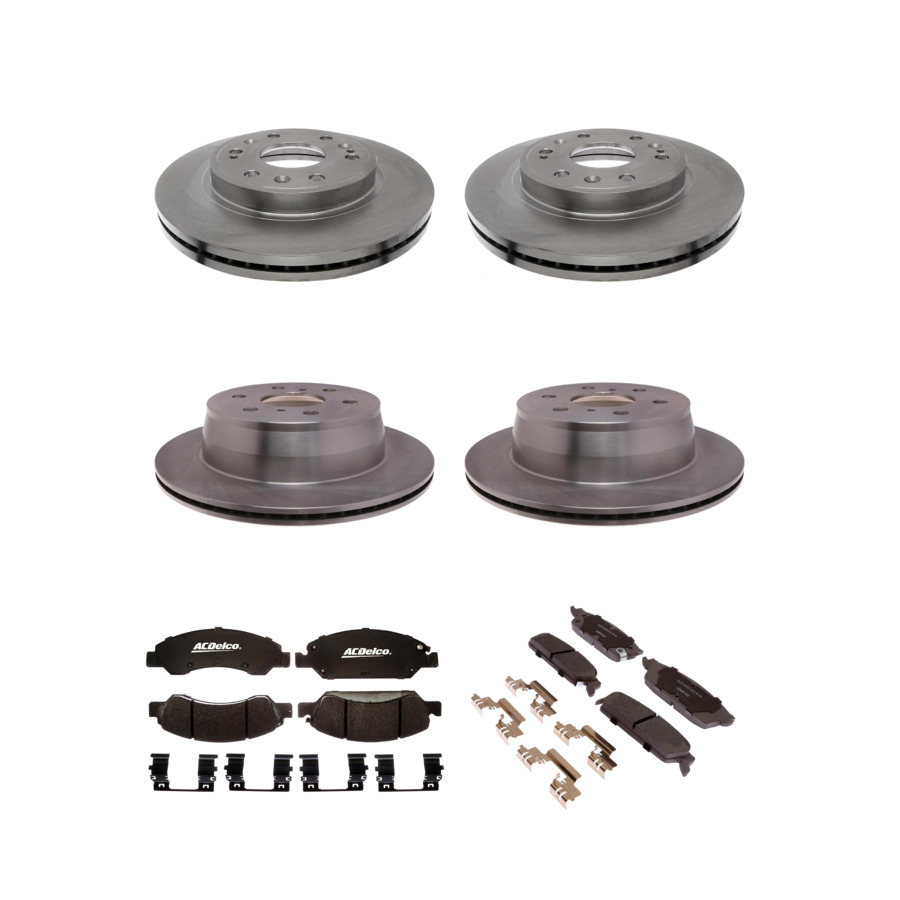 ACDelco Disc Brake Pads and Rotors Kit Front Rear For 08-14 Chevrolet Tahoe