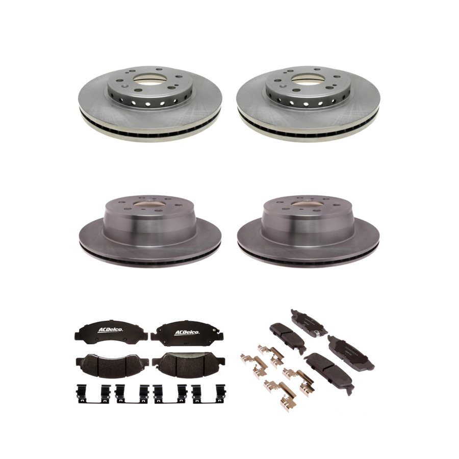 ACDelco Disc Brake Pads and Rotors Kit Front Rear For 09-14 Chevrolet Tahoe GMC
