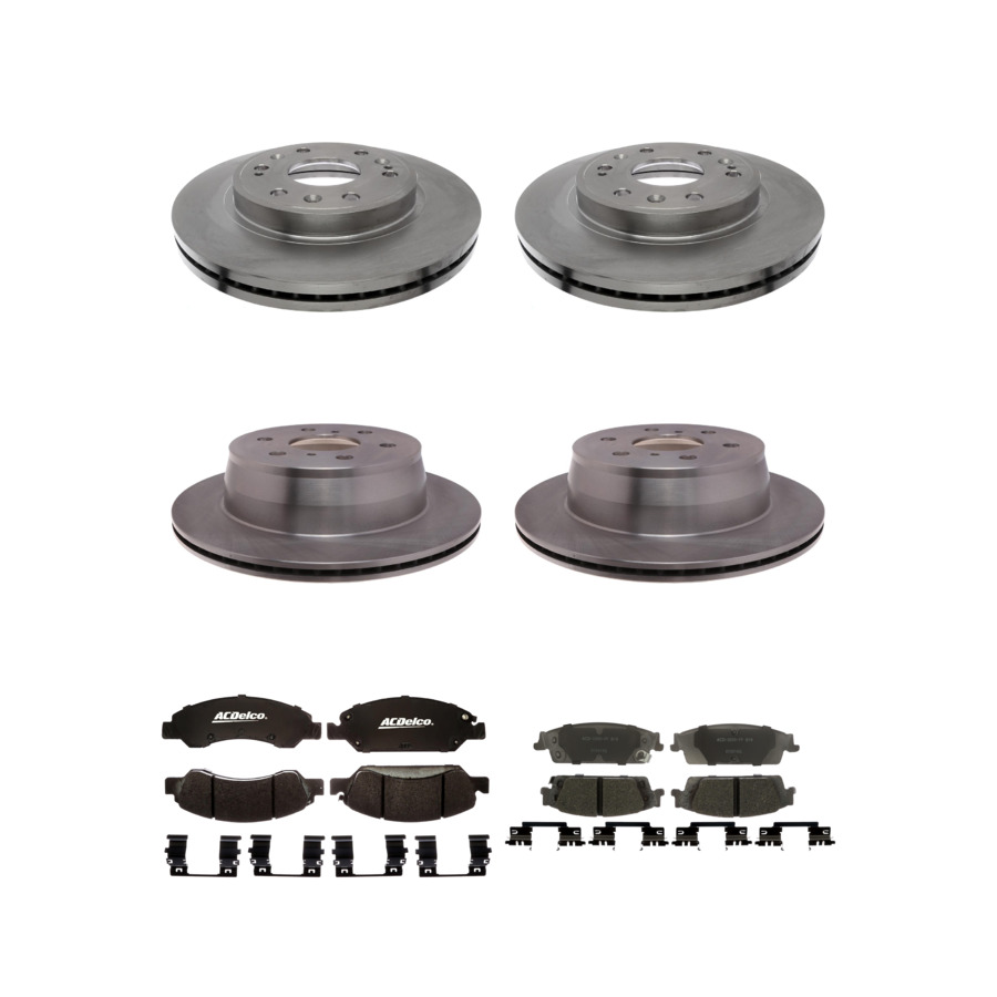 ACDelco Disc Brake Pads and Rotors Kit Front Rear For 15-20 Chevrolet Tahoe