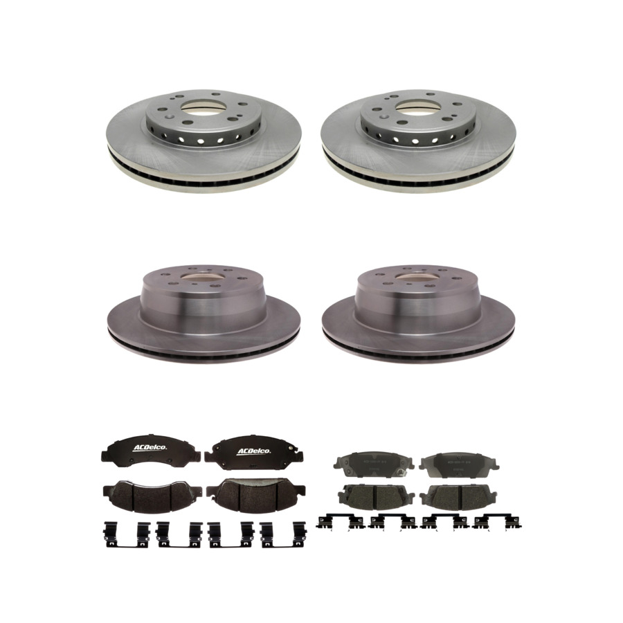 ACDelco Disc Brake Pads and Rotors Kit Front Rear For 2015-2020 Chevrolet Tahoe