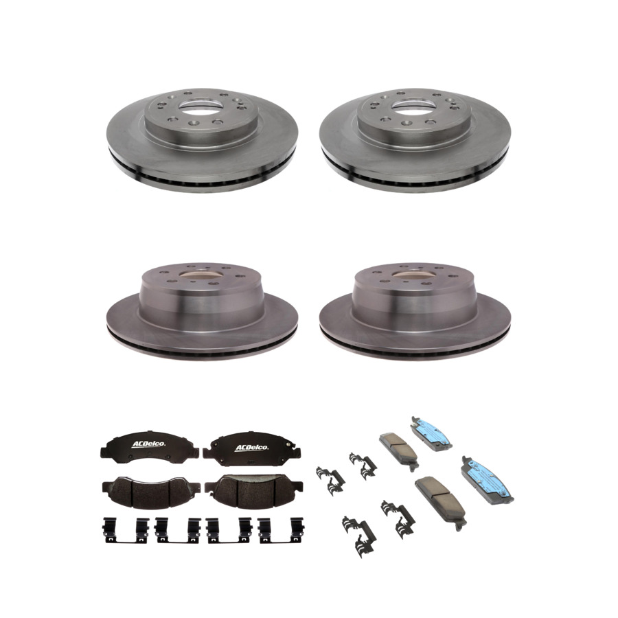 ACDelco Disc Brake Pads and Rotors Kit Front Rear For 08-14 Chevrolet Tahoe