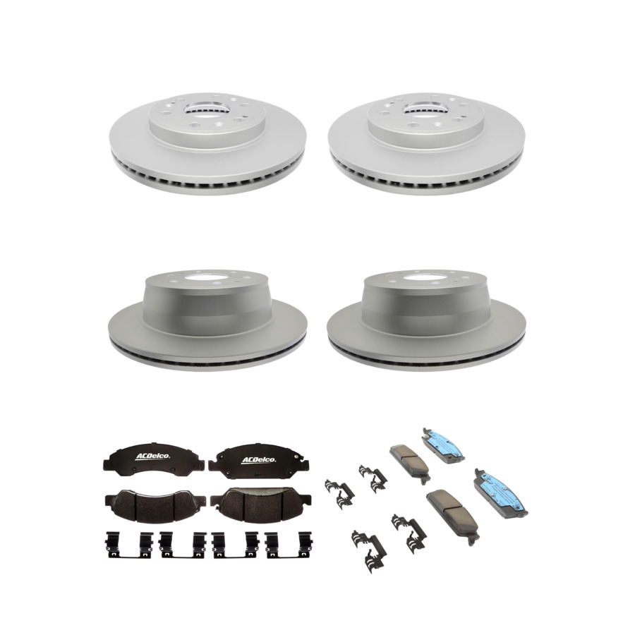 ACDelco Disc Brake Pads and Rotors Kit Front Rear For 08-14 Chevrolet Tahoe