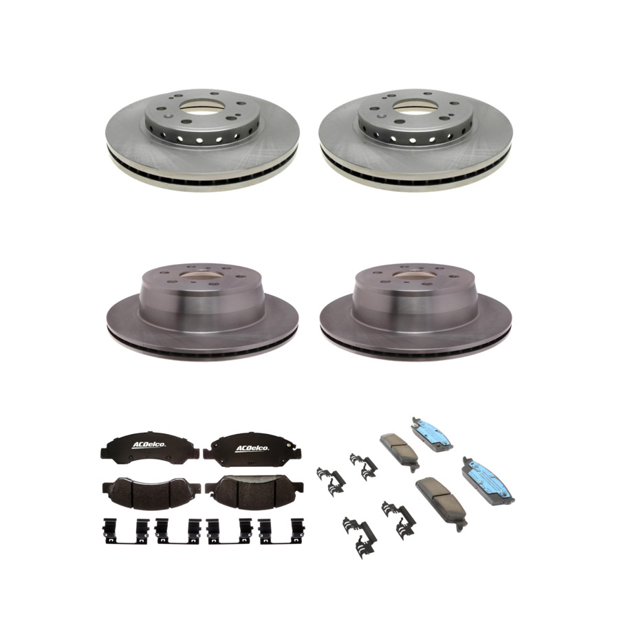 ACDelco Disc Brake Pads and Rotors Kit Front Rear For 09-14 Chevrolet Tahoe GMC