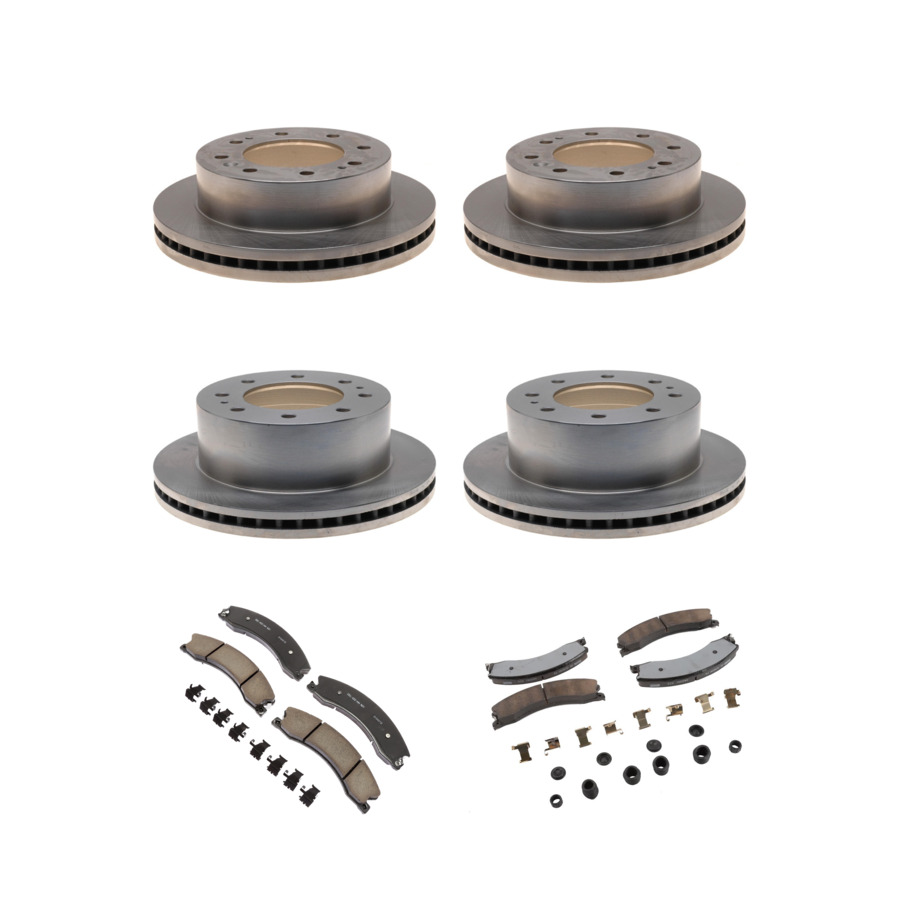 ACDelco Disc Brake Pads and Rotors Kit Front Rear For 15-19 Chevrolet Silverado