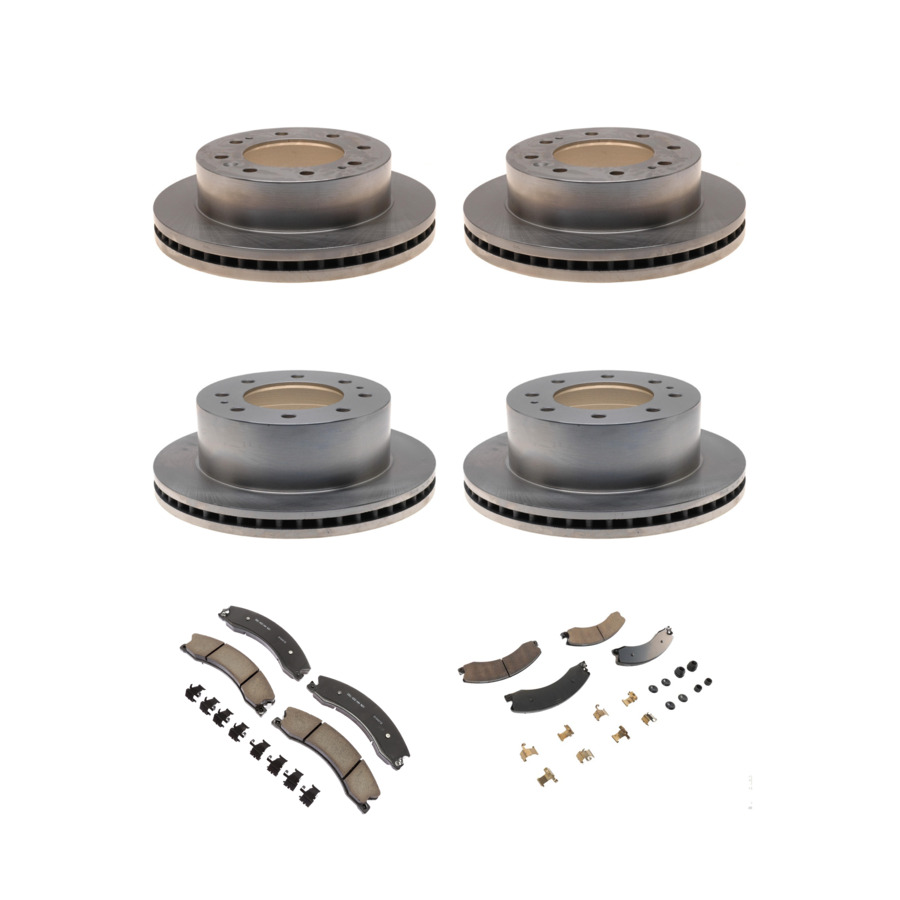 ACDelco Disc Brake Pads and Rotors Kit Front Rear For 15-19 Chevrolet Silverado