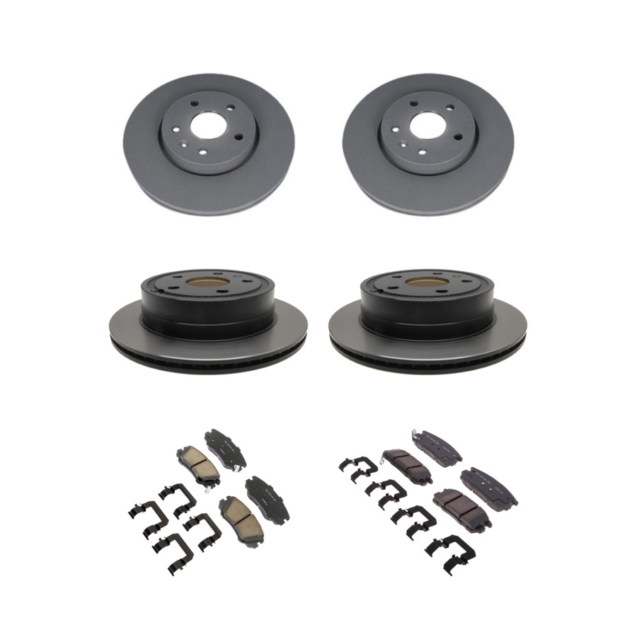ACDelco Disc Brake Pads and Rotors Kit Front Rear For 10-17 Chevrolet Equinox