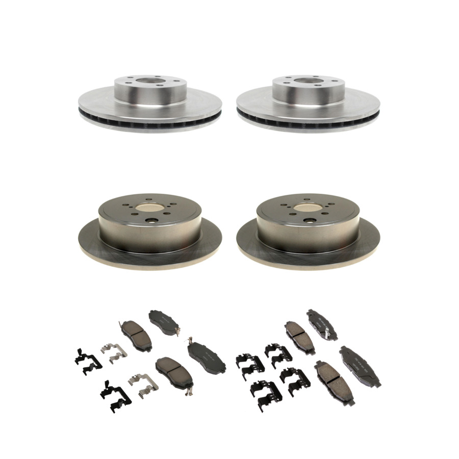 ACDelco Disc Brake Pads and Rotors Kit Front Rear For 10-16 Subaru Impreza BRZ