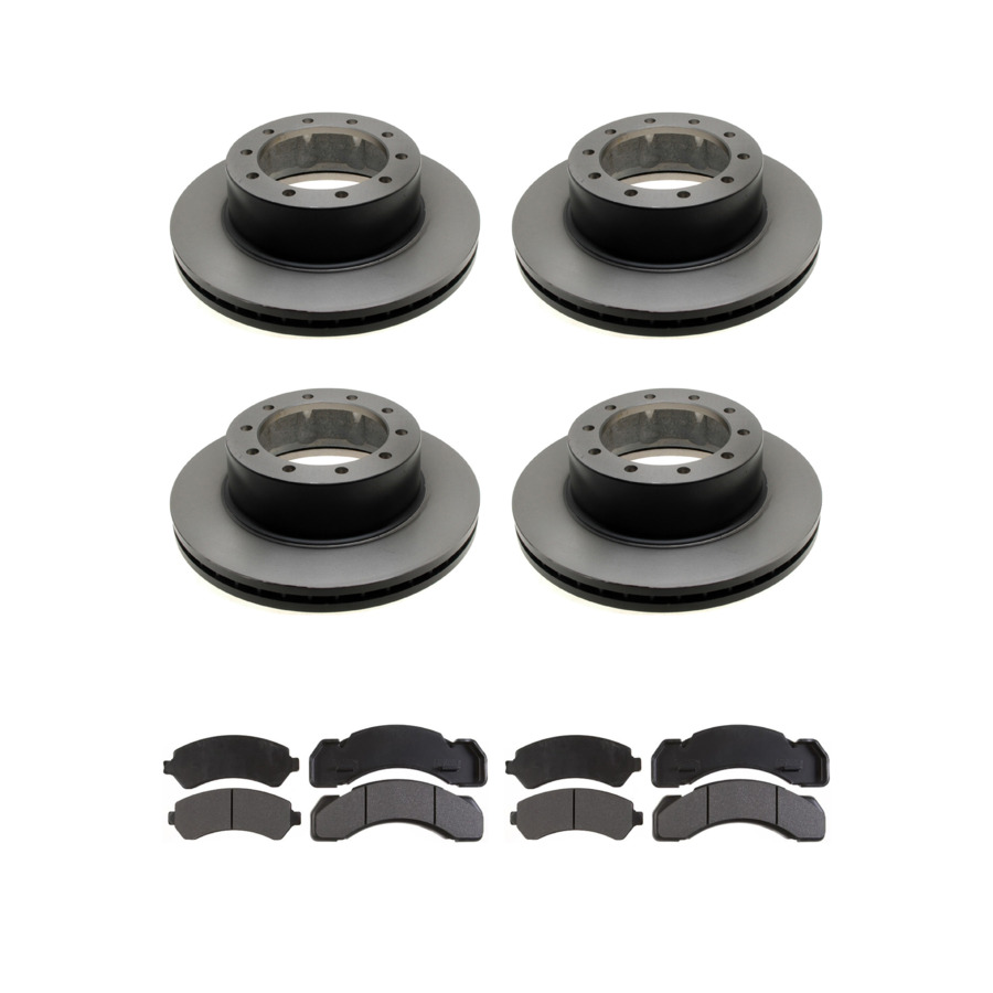 ACDelco Disc Brake Pads and Rotors Kit For 80-02 International 1652SC S1754