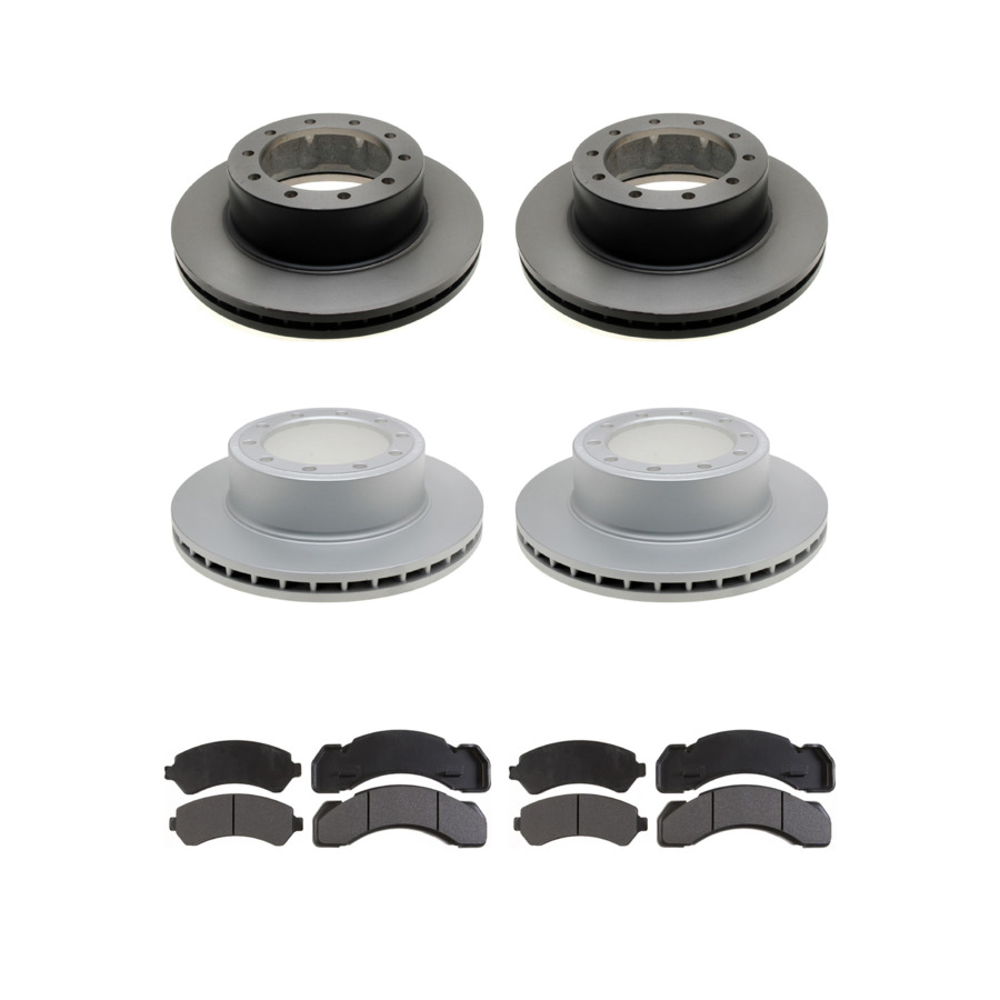 ACDelco Disc Brake Pads and Rotors Kit For 92-98 International 4700 4800 4900