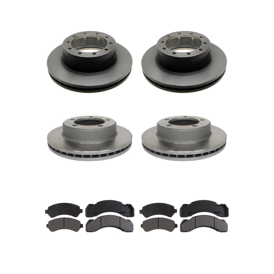 ACDelco Disc Brake Pads and Rotors Kit For 80-02 International 1652SC S1754