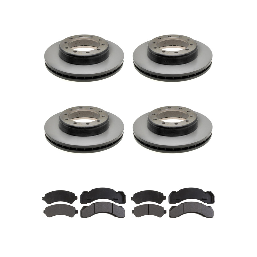 ACDelco Disc Brake Pads and Rotors Kit For 1988-1990 Chevrolet C50 C60 C70