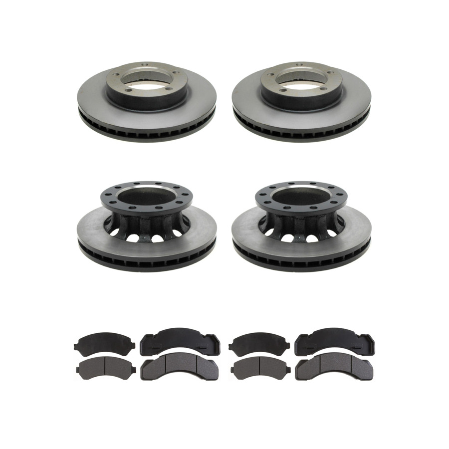 ACDelco Disc Brake Pads and Rotors Kit Front Rear For 94-05 Chevrolet C3500HD