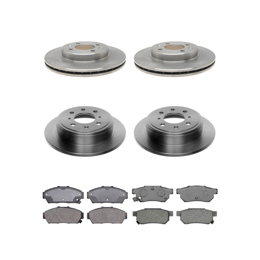 ACDelco Disc Brake Pads and Rotors Kit Front Rear For 94-01 Honda Civic Acura