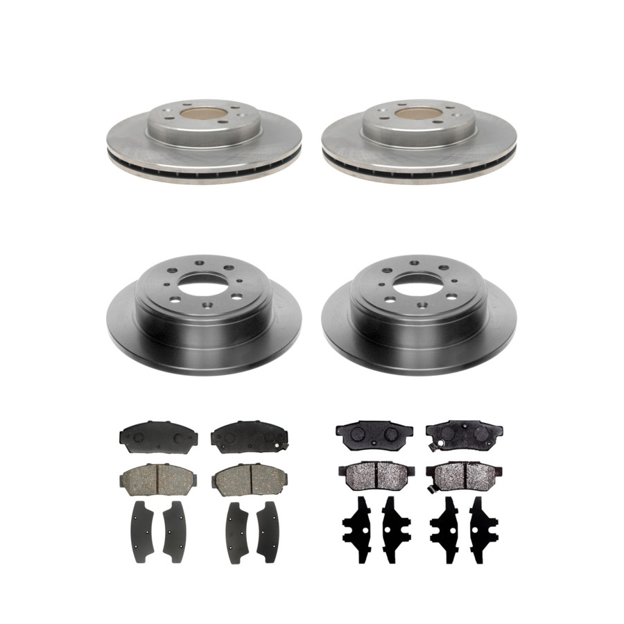 ACDelco Disc Brake Pads and Rotors Kit Front Rear For 94-01 Honda Civic Acura