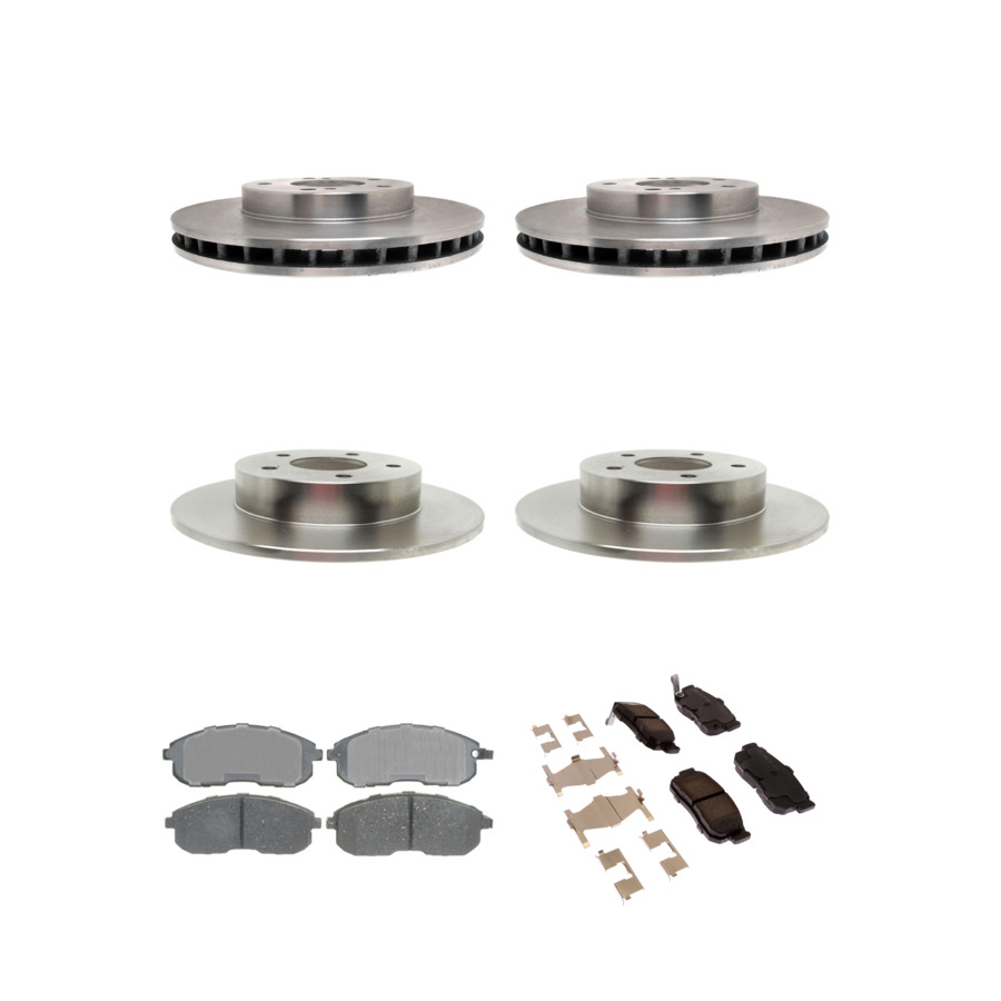 ACDelco Disc Brake Pads and Rotors Kit Front Rear For 1999 Nissan Maxima