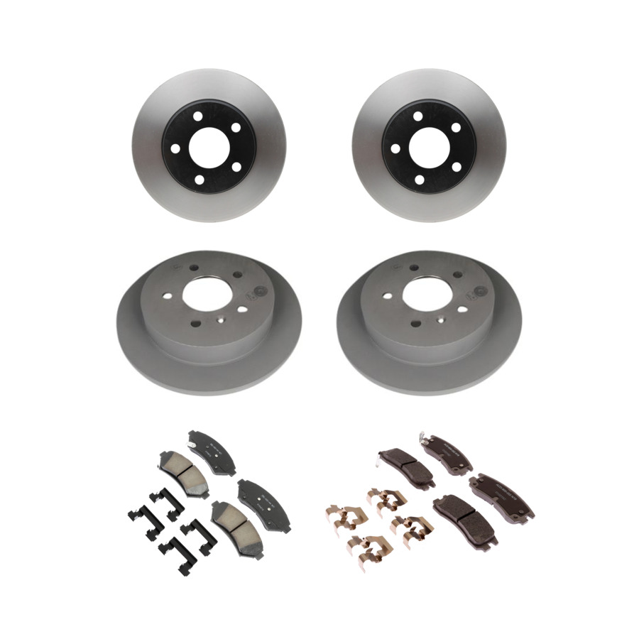 ACDelco Disc Brake Pads and Rotors Kit Front Rear For 97-05 Buick Century Regal