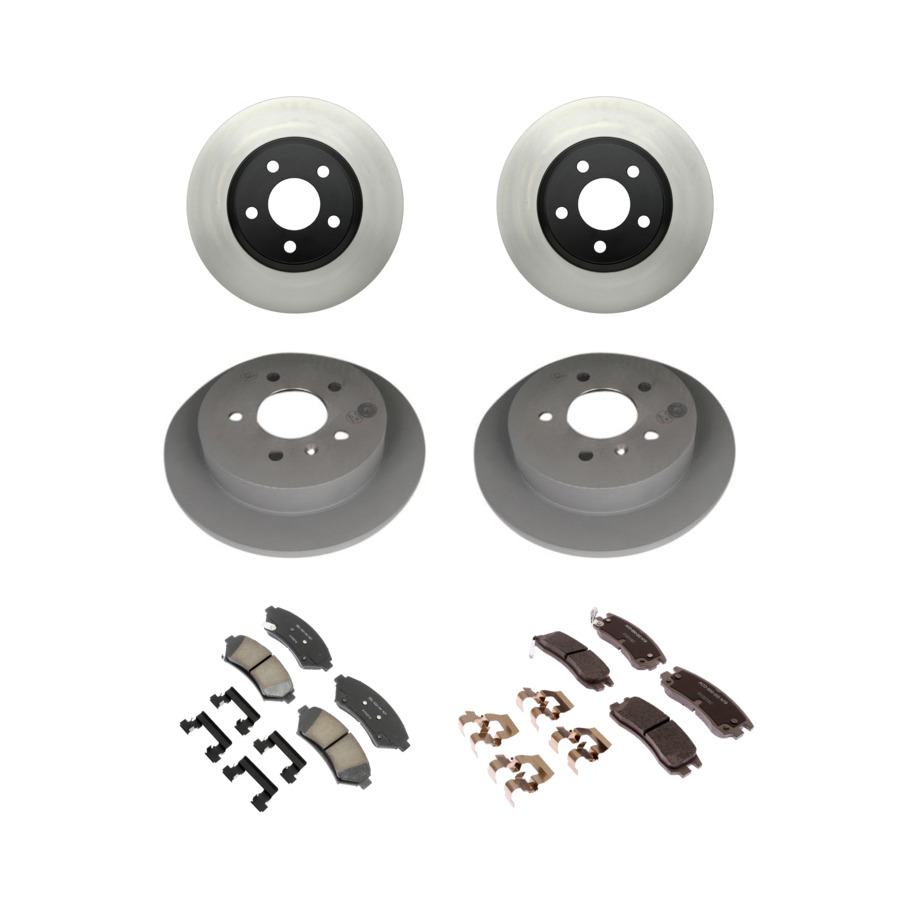 ACDelco Disc Brake Pads and Rotors Kit Front Rear For 98-05 Chevrolet Impala