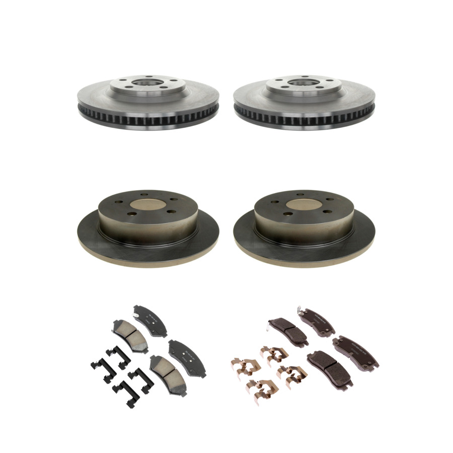 ACDelco Disc Brake Pads and Rotors Kit Front Rear For 98-05 Chevrolet Impala