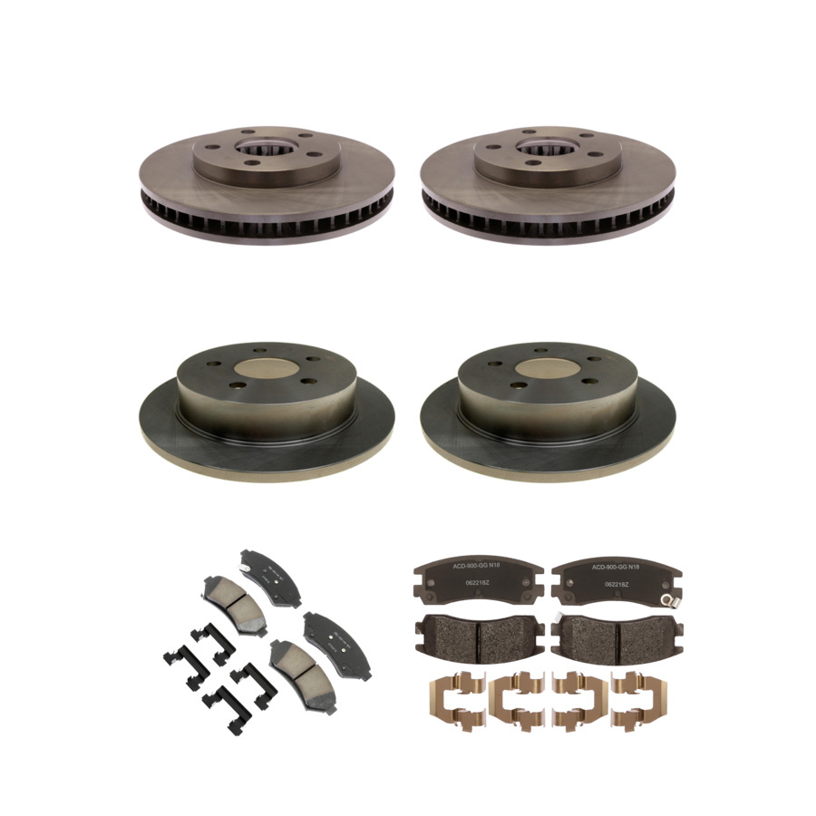 ACDelco Disc Brake Pads and Rotors Kit Front Rear For 1999 Buick Riviera