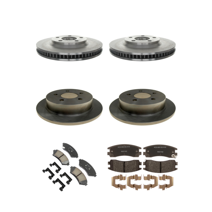 ACDelco Disc Brake Pads and Rotors Kit Front Rear For 1999 Buick Riviera