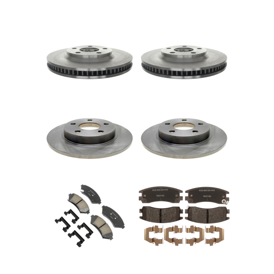 ACDelco Disc Brake Pads and Rotors Kit Front Rear For 97-05 Buick LeSabre Park