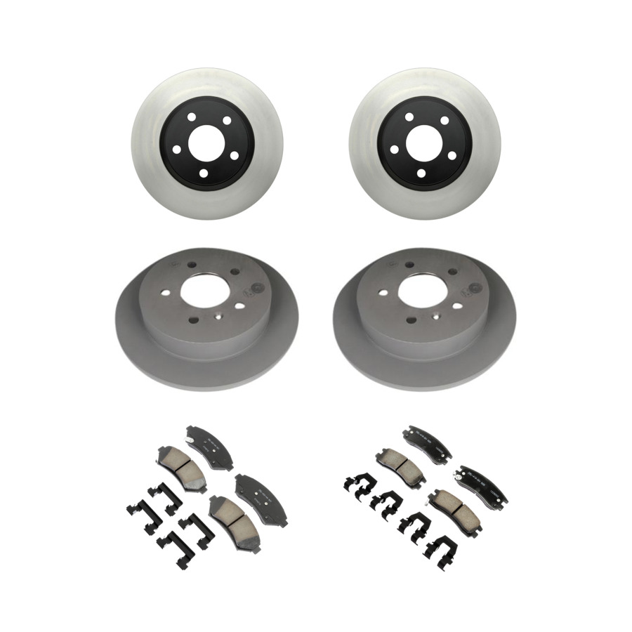 ACDelco Disc Brake Pads and Rotors Kit Front Rear For 98-05 Chevrolet Impala