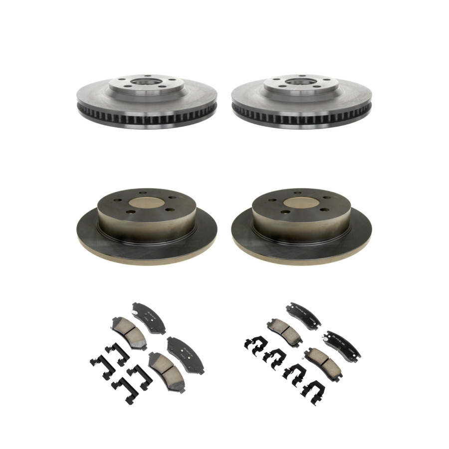 ACDelco Disc Brake Pads and Rotors Kit Front Rear For 98-05 Chevrolet Impala