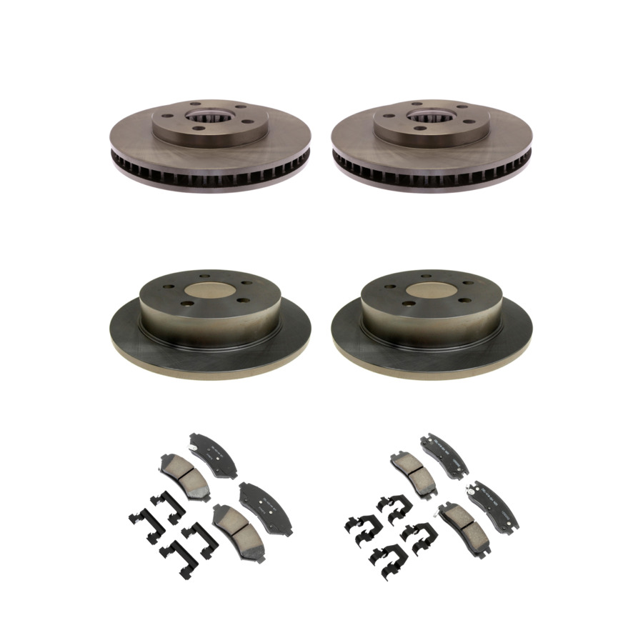 ACDelco Disc Brake Pads and Rotors Kit Front Rear For 1999 Buick Riviera