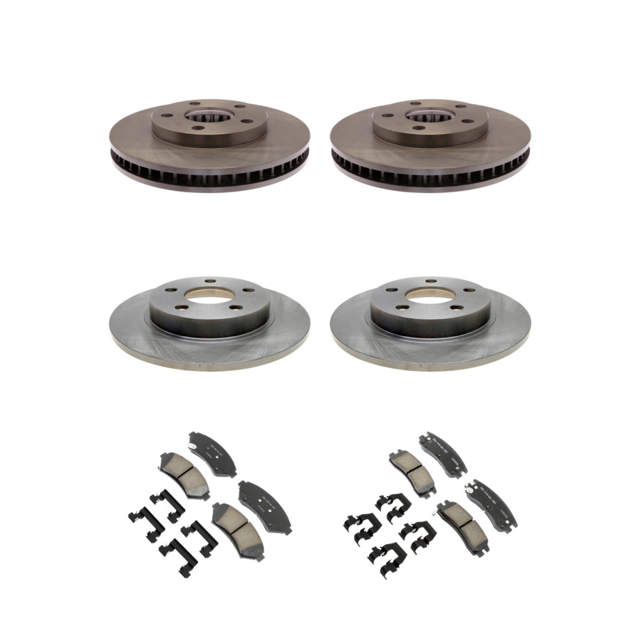 ACDelco Disc Brake Pads and Rotors Kit Front Rear For 99-05 Buick LeSabre