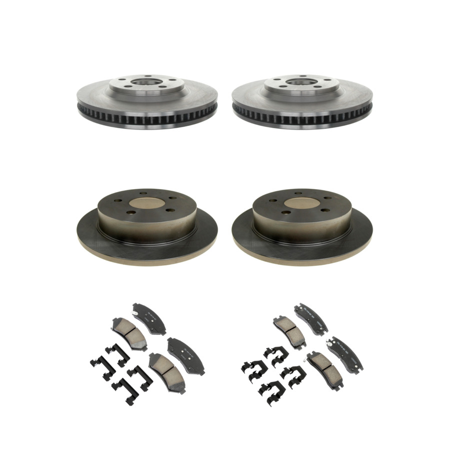 ACDelco Disc Brake Pads and Rotors Kit Front Rear For 1999 Buick Riviera