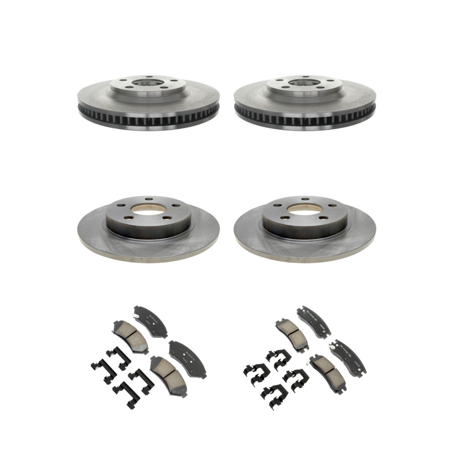 ACDelco Disc Brake Pads and Rotors Kit Front Rear For 97-05 Buick LeSabre Park
