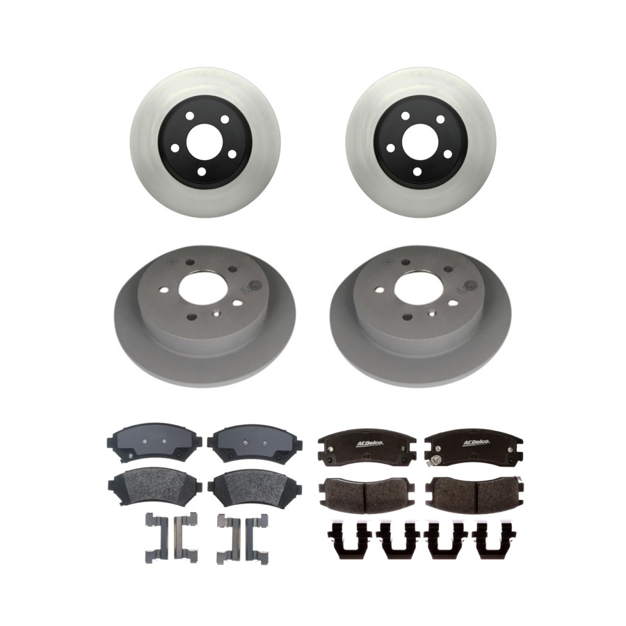 ACDelco Disc Brake Pads and Rotors Kit Front Rear For 98-05 Chevrolet Impala
