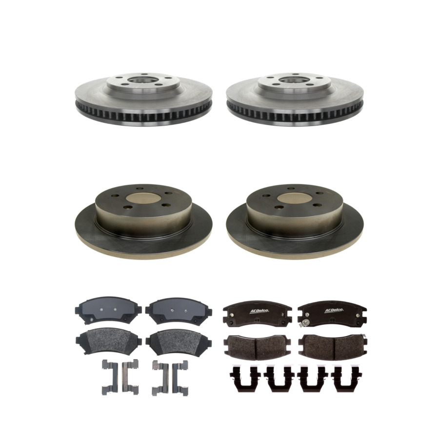 ACDelco Disc Brake Pads and Rotors Kit Front Rear For 98-05 Chevrolet Impala