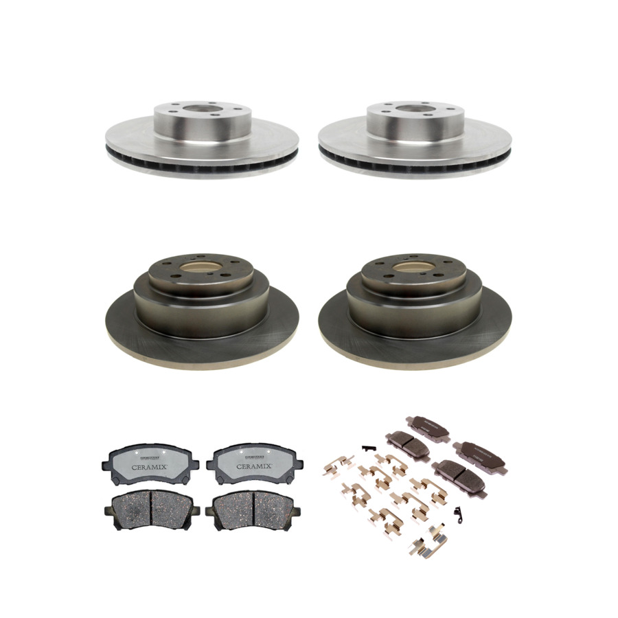 ACDelco Disc Brake Pads and Rotors Kit Front Rear For 98-03 Subaru Impreza