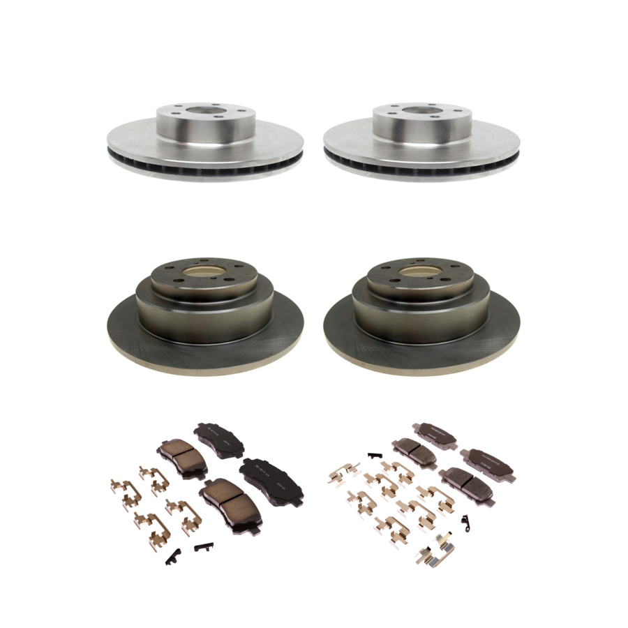 ACDelco Disc Brake Pads and Rotors Kit Front Rear For 98-03 Subaru Impreza