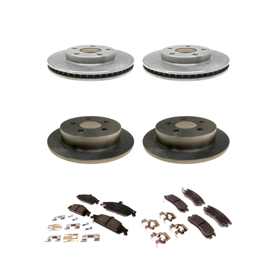 ACDelco Disc Brake Pads and Rotors Kit Front Rear For 99-05 Oldsmobile Alero