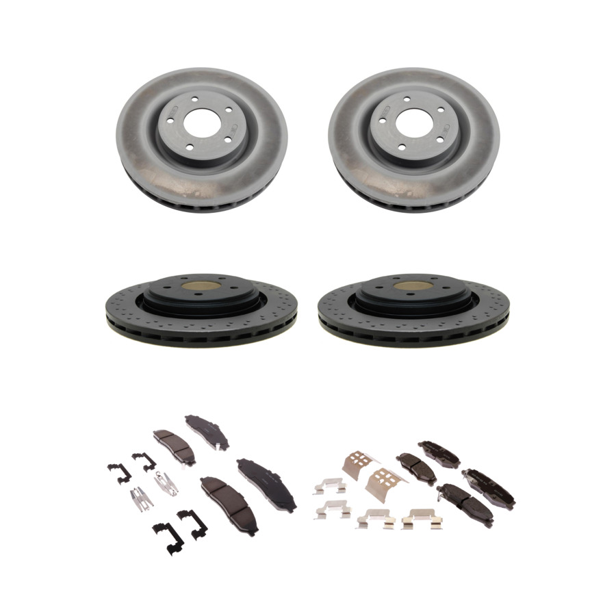 ACDelco Disc Brake Pads and Rotors Kit Front Rear For 05-13 Chevrolet Corvette