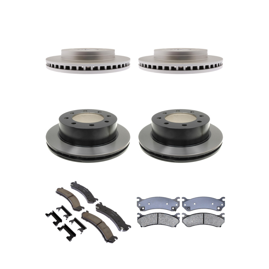 ACDelco Disc Brake Pads and Rotors Kit Front Rear For 00-05 Chevrolet Suburban