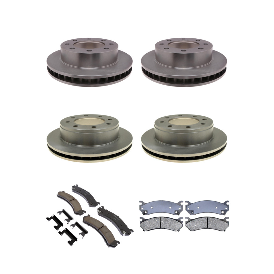 ACDelco Disc Brake Pads and Rotors Kit Front Rear For 99-09 GMC Sierra 1500
