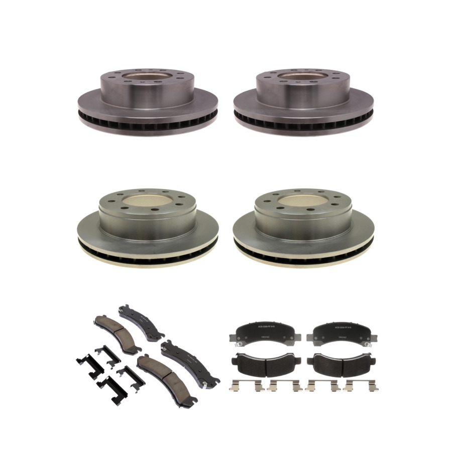 ACDelco Disc Brake Pads and Rotors Kit Front Rear For 04-17 GMC Savana 3500