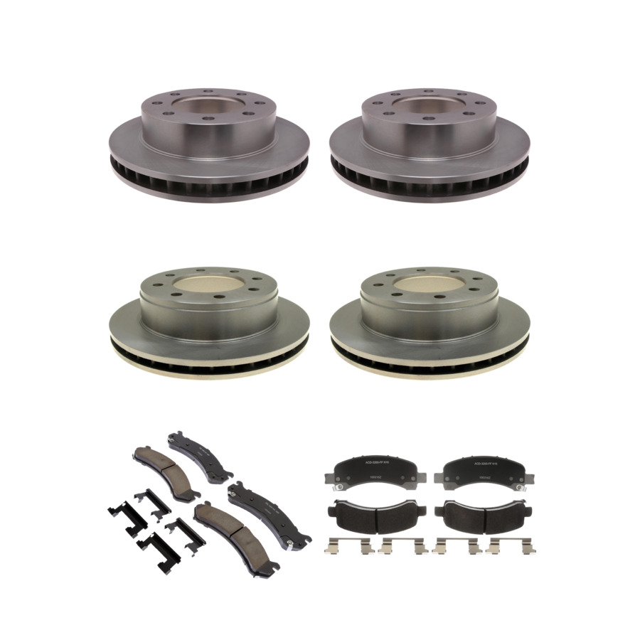 ACDelco Disc Brake Pads and Rotors Kit Front Rear For 03-17 GMC Savana 2500