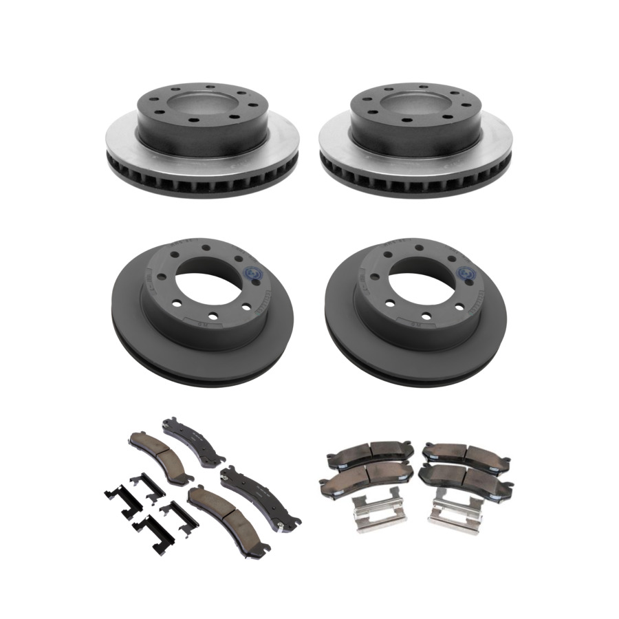 ACDelco Disc Brake Pads and Rotors Kit Front Rear For 2008-2009 Hummer H2