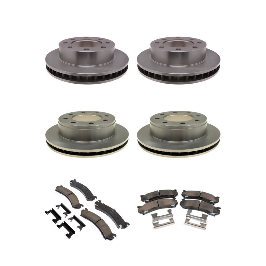 ACDelco Disc Brake Pads and Rotors Kit Front Rear For 2008-2009 Hummer H2