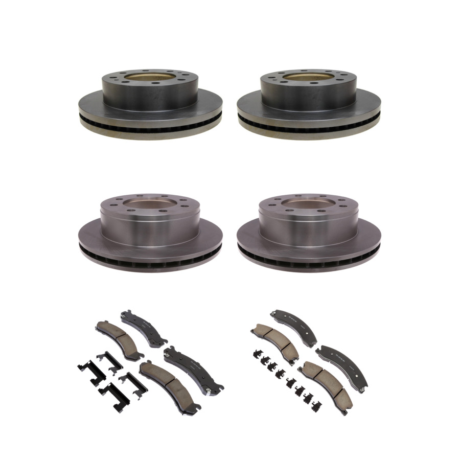 ACDelco Disc Brake Pads and Rotors Kit Front Rear For 09-17 Chevrolet Express