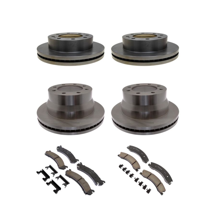 ACDelco Disc Brake Pads and Rotors Kit Front Rear For 09-19 GMC Savana 4500