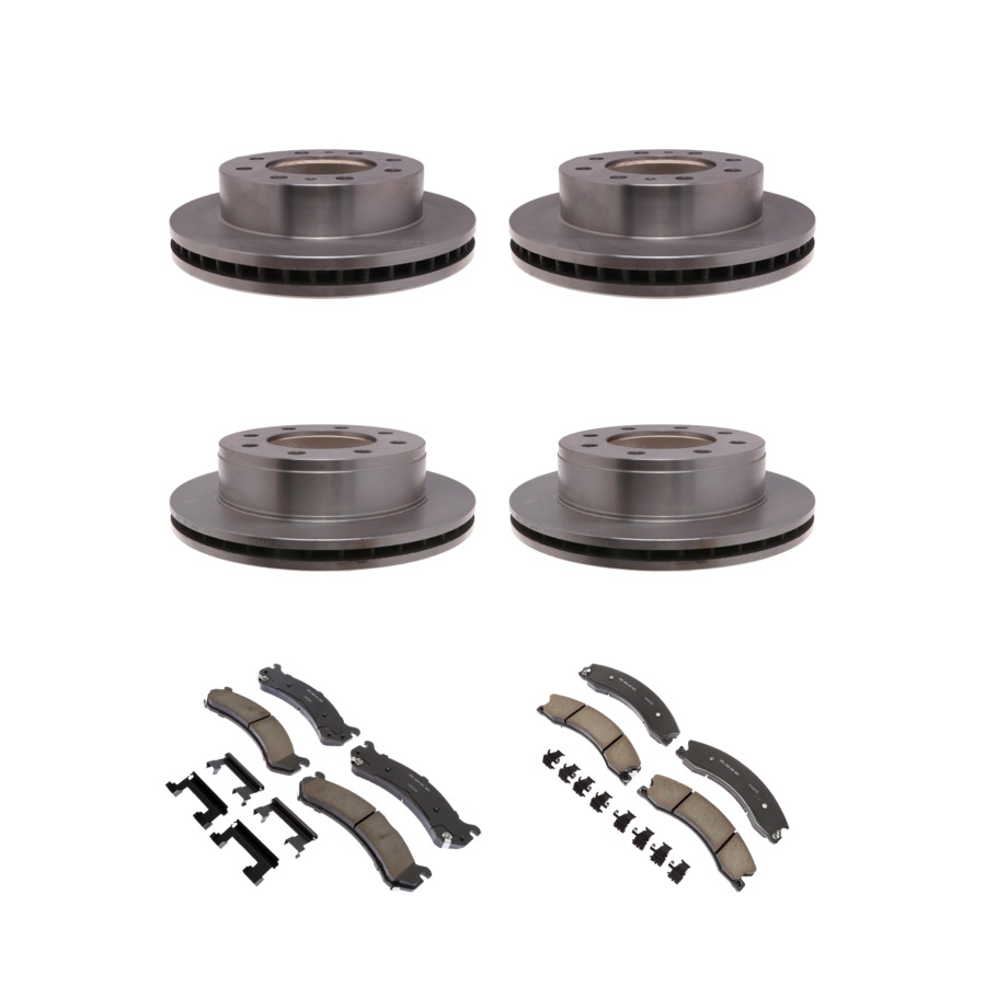 ACDelco Disc Brake Pads and Rotors Kit Front Rear For 09-17 Chevrolet Express