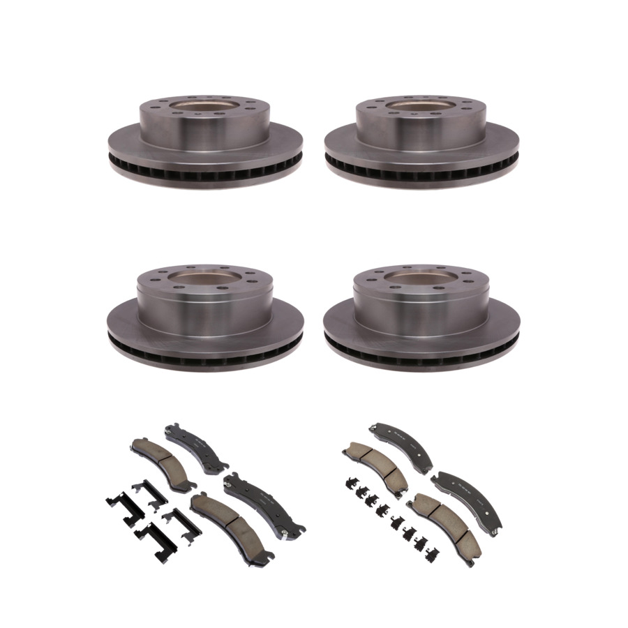 ACDelco Disc Brake Pads and Rotors Kit Front Rear For 09-17 Chevrolet Express