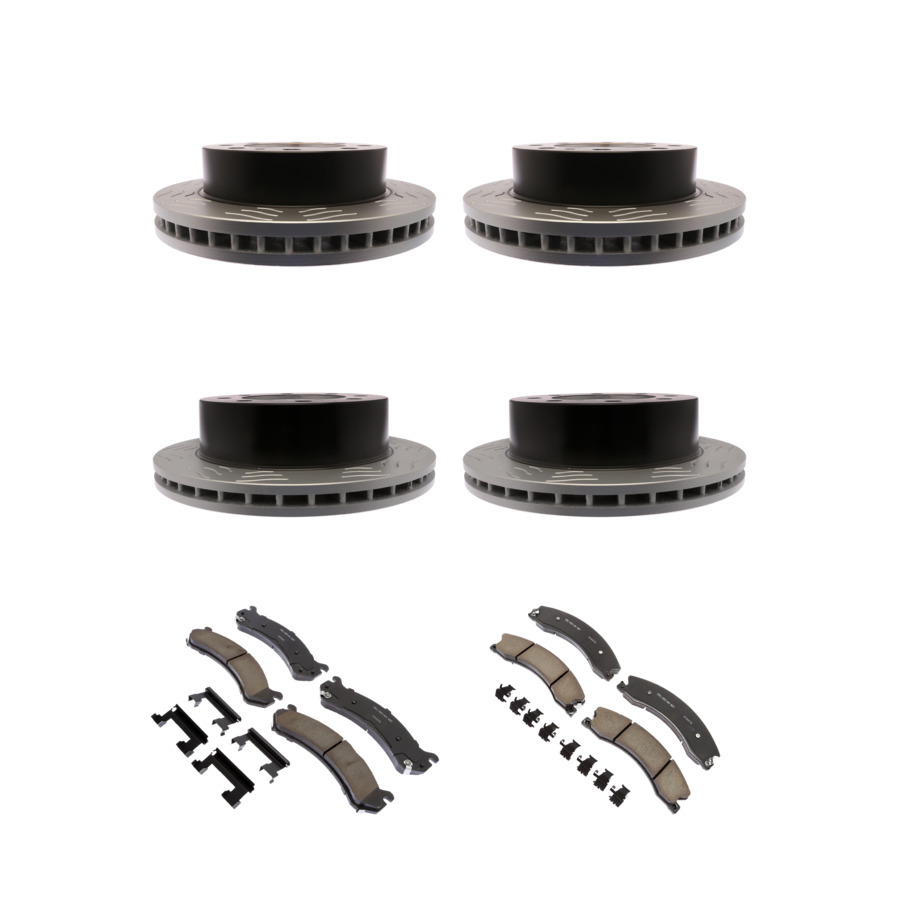 ACDelco Disc Brake Pads and Rotors Kit Front Rear For 09-16 Chevrolet Express