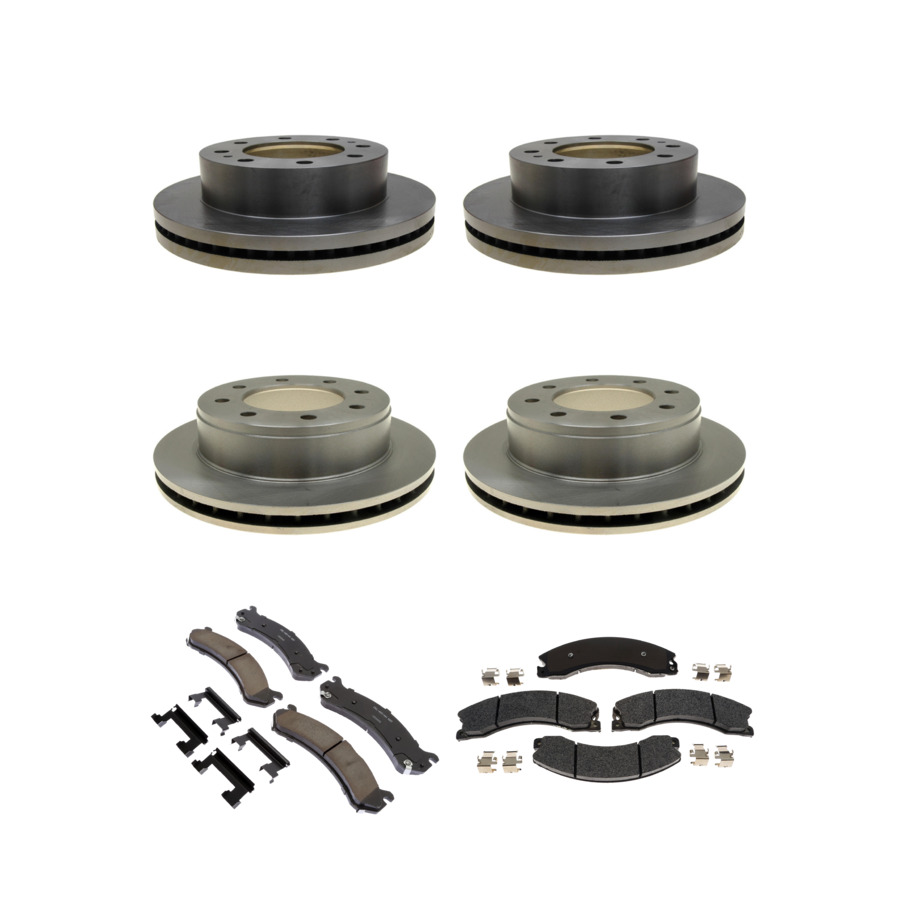 ACDelco Disc Brake Pads and Rotors Kit Front Rear For 09-17 GMC Savana 3500