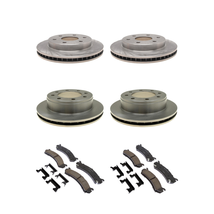 ACDelco Disc Brake Pads and Rotors Kit Front Rear For 00-07 GMC Sierra 1500